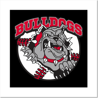 Bulldogs Baseball Design Posters and Art